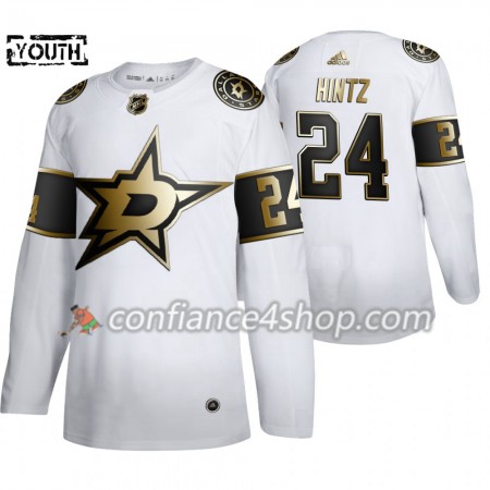Adidas Maillot de Hockey Dallas Stars Roope Hintz 24 Adidas 2019-20 Golden Edition Blanc Authentic - Enfant